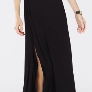 BCBGMAXAZRIA Logan slit skirt